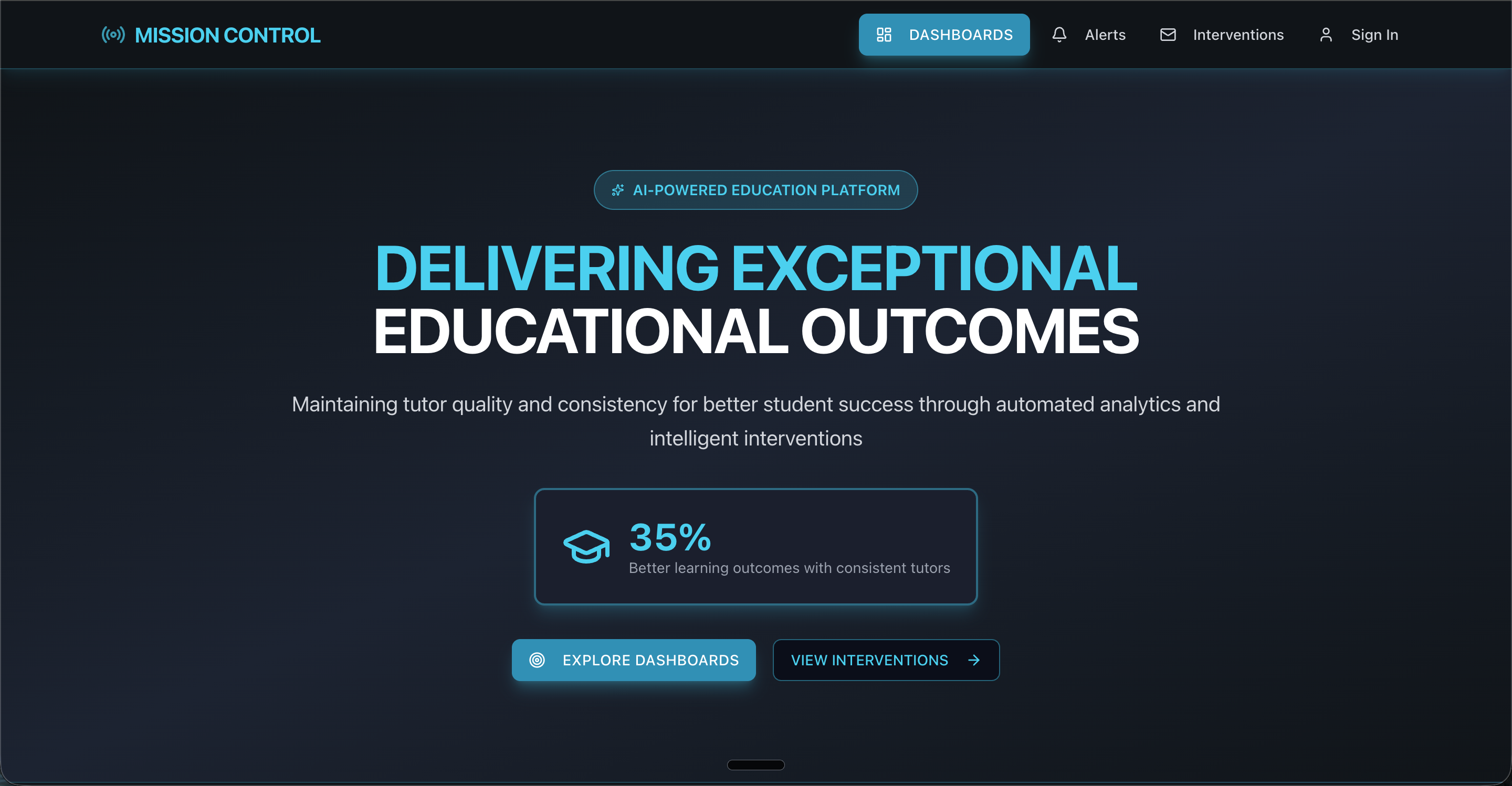 Tutor Mission Control screenshot